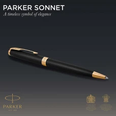 Ручка кулькова Parker SONNET 17 Matte Black позол. кул. 84 832