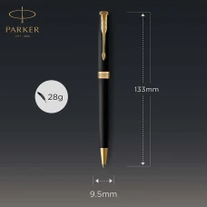 Ручка кулькова Parker SONNET 17 Matte Black позол. кул. 84 832