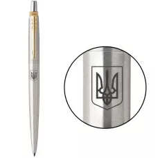 Ручка кулькова Parker JOTTER Stainless Steel з поз. кул. Герб України 16032_T005b