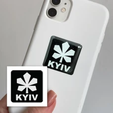 Наліпки 3D-стікер KYIV black SX-123 Tattooshka