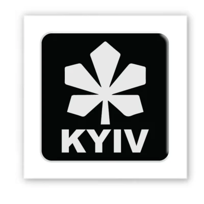 Наліпки 3D-стікер KYIV black SX-123 Tattooshka