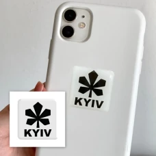 Наліпки 3D-стікер KYIV white SX-124 Tattooshka
