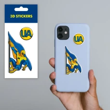 Наліпки 3D-стікер "Ukrainian hero" SM-16 Tattooshka