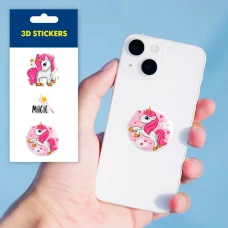 Наліпки 3D-стікер "Magic unicorn" SM-15 Tattooshka