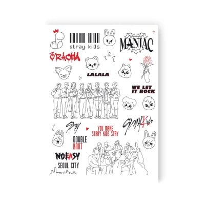 Тимчасове тату набір STRAY KIDS LB-189 Tattooshka