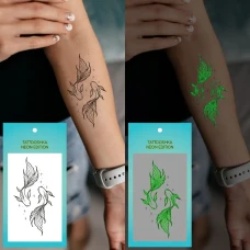Тимчасове тату "Рибки неонові" L-72 Tattooshka