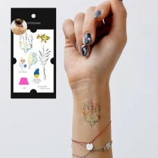 Тимчасове тату набір "Кольоровий тризуб" L-51 Tattooshka