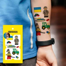 Тимчасове тату "Герої конструктор" L-58 Tattooshka