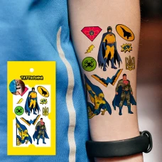 Тимчасове тату "Супергерої міні" L-60 Tattooshka