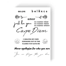 Тимчасове тату набір Carpe Diem LB-114 Tattooshka