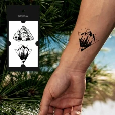 Тимчасове тату "Хочу в гори" RC-540 Tattooshka