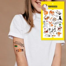 Тимчасове тату набір "Котики та песики" LB-145 Tattooshka