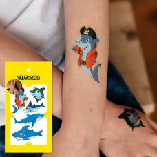 Тимчасове тату "Акули" WS-A002 Tattooshka