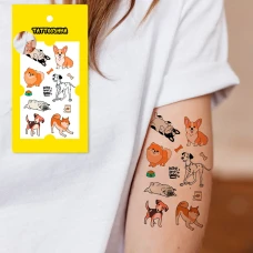Тимчасове тату "Міні песики" L-62 Tattooshka