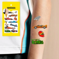 Тимчасове тату набір "Гонки" WS-A038 Tattooshka