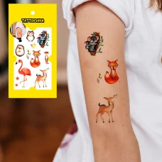 Тимчасове тату "Коала і 7 звіряток" EC-301 Tattooshka