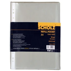 Пакет-файл, A4, PP 50мкм., матовий, уп.100шт., 5105, Scholz