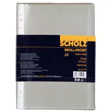 Пакет-файл, A4, PP 50мкм., матовий, уп.100шт., 5105, Scholz