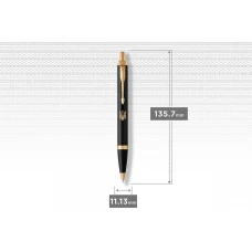Ручка кулькова Parker IM Black позол. кул. Тризуб 22032_TR