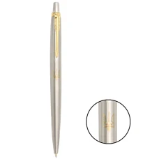 Ручка кулькова Parker JOTTER Stainless Steel з поз. кул. Тризуб золотий 16032_T001g