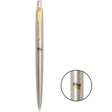 Ручка кулькова Parker JOTTER Stainless Steel з поз. кул. Прапор синьо-жовтий 16032_T008c