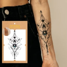 Тимчасове тату "Мандала - лотос" QC-911 Tattooshka