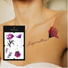 Тимчасове тату "Витончена троянда" TH-721 Tattooshka