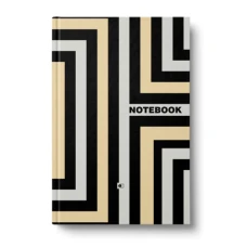 Ділова книга "Abstract figures" А5, 7БЦ, 80 арк., клітинка, тверда палітурка, 4 види, ДК-80-А5=P