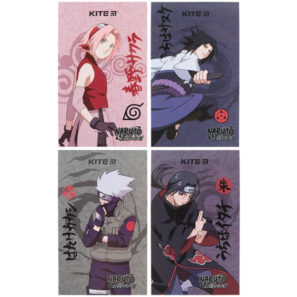 Блокнот-планшет А6, 50арк, нелінований Naruto NR23-195 Kite