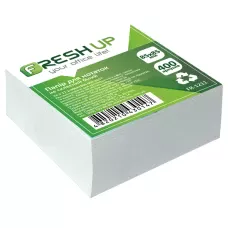 Блок паперу для нотаток 85*85*400арк.,не склеєний білий FR-1211 Fresh Up