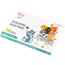 Набір пластиліну Cats, зі стеком, 18 кол., 288г, 302103 ROSA Kids