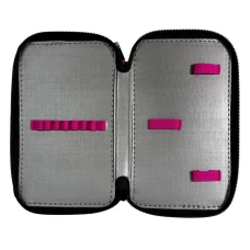 Пенал 2-яр. пустий, поліестер, Flamingo, 24303C Class
