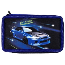 Пенал 2-яр. пустий, поліестер, Fast Car, 24307C Class
