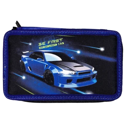 Пенал 2-яр. пустий, поліестер, Fast Car, 24307C Class