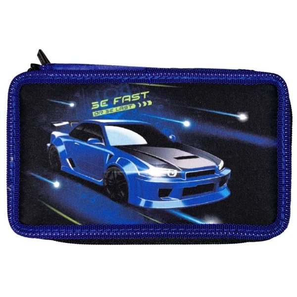 Пенал 2-яр. пустий, поліестер, Fast Car, 24307C Class