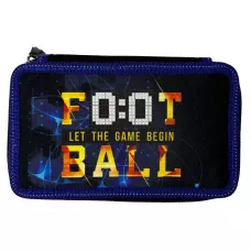 Пенал 2-яр. пустий, поліестер, Football, 24308C Class