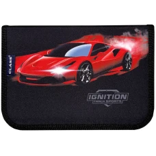 Пенал 1-яр. пустий, 2 відворота, поліестер, Red Car, 24210C Class