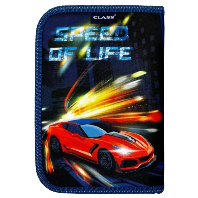 Пенал 1-яр. пустий, 1 відворот, поліестер, Speed of Life, 24113C Class