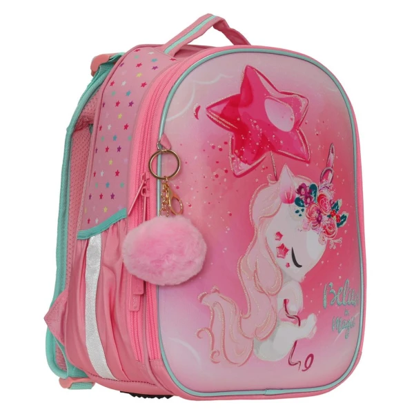 Рюкзак каркасний SchoolCase Mini "Unicorn" 2 відділення, 35х27х16см, поліестер, , 2405C Class