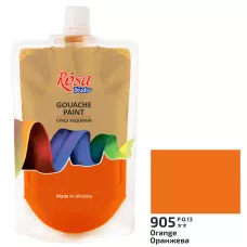 Фарба гуашева, Оранжева (905), 200мл, ROSA Studio