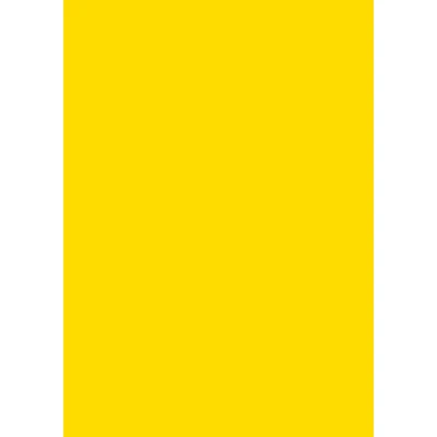 Папір для дизайну Tintedpaper А4 (21*29,7см), №14 жовтий, 130г/м2, без текстури, Folia