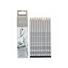 Олівці графітні 12 шт. 3В шестигранні, Raffine, (ціна за 1шт) 7000-12 Marco