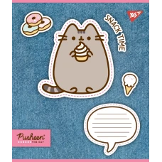 Зошит А5/12 арк коса YES Pusheen. Snack time, 767213
