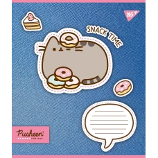 Зошит А5/12 арк коса YES Pusheen. Snack time, 767213
