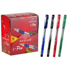 Ручка I-Pen принт. корпус, картон. дисплей 50шт. асорті, Marco