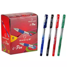 Ручка I-Pen принт. корпус, картон. дисплей 50шт. асорті, Marco