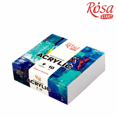 Набір акрилових фарб COLOR 9x10мл, ROSA Start