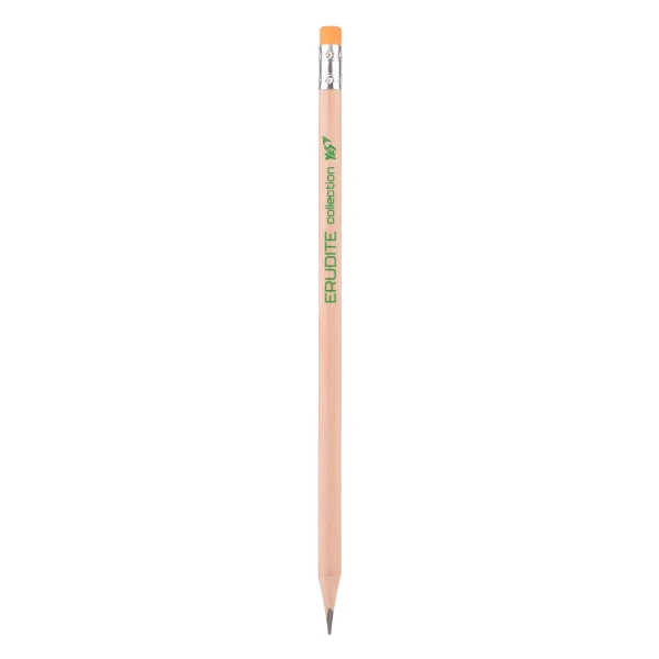 Олівець графітний тригранний з гумкою "ECO Pencil Erudite", туба, 280622 YES