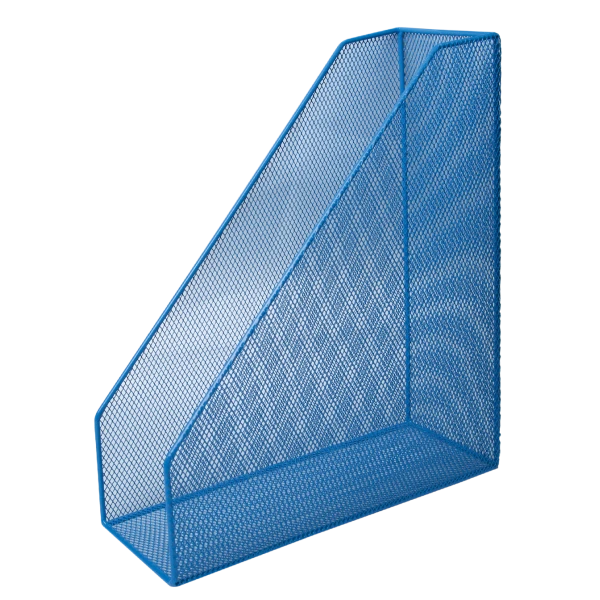 Лоток для паперів вертикальний 80x230x300мм, металевий, синій BM.6260-02
