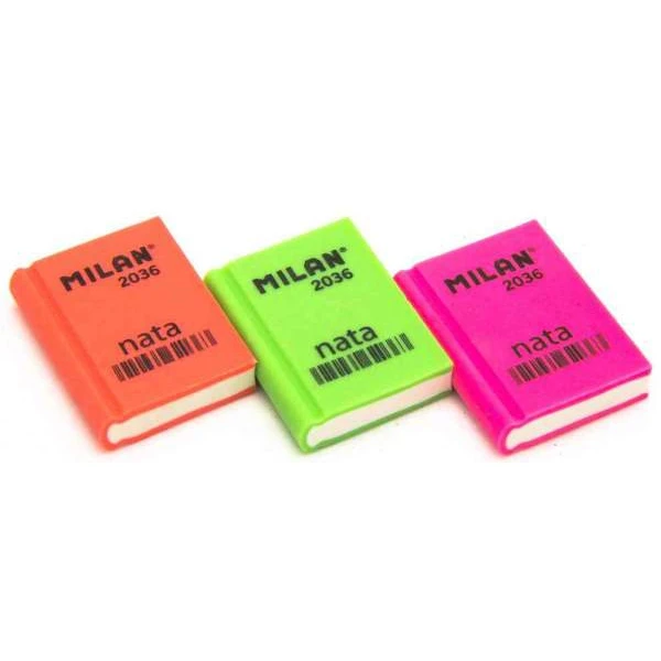 Гумка прямокутна "Книга" 3,9*2,9*0,9см, mix, CPM2036 Milan